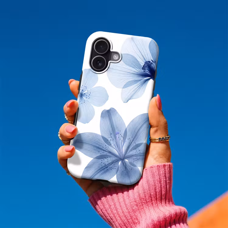Telefoonhoesje Toughcase - Blauwe bloemen - Natuur — 2