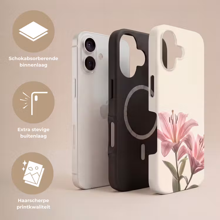 Telefoonhoesje Toughcase - Bloemen - Delicaat - Flora — 3