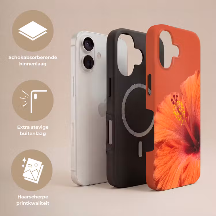 Telefoonhoesje Toughcase - Bloemen - Oranje - Natuur — 3