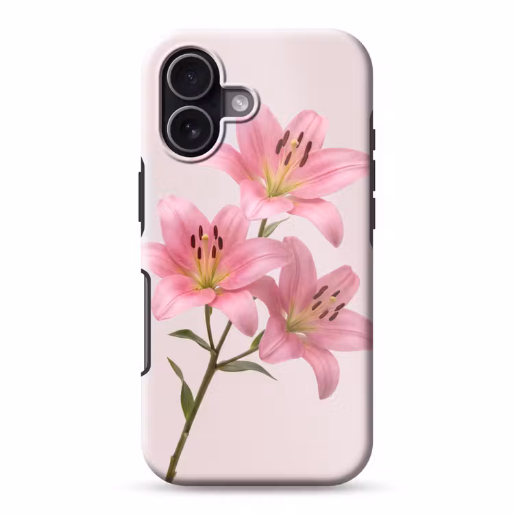 Telefoonhoesje Toughcase - Bloemen - Zacht - Roze — 1