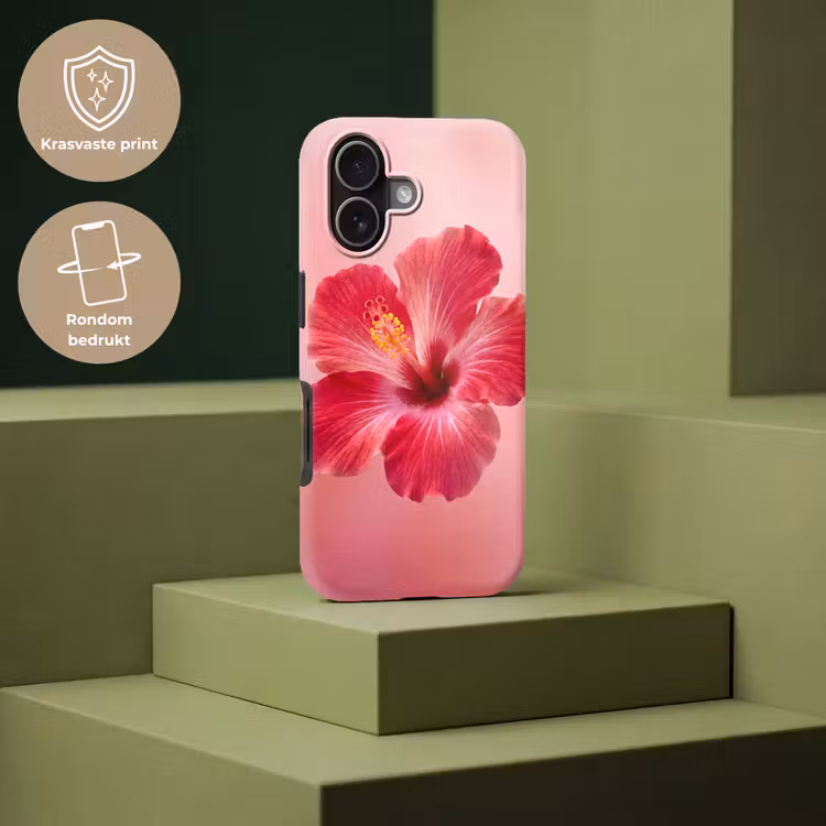 Telefoonhoesje Toughcase - Rode bloem - Natuur — 7