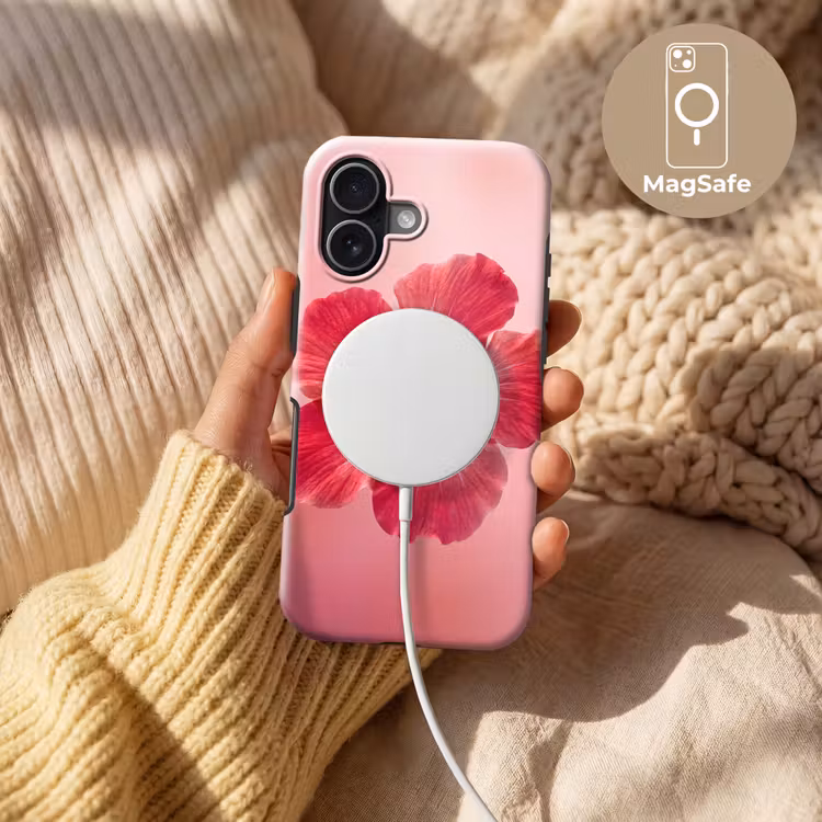 Telefoonhoesje Toughcase - Rode bloem - Natuur — 8