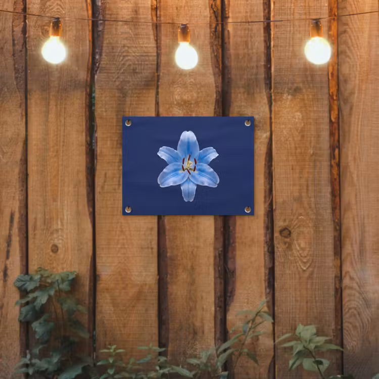 Tuinposter - Blauwe lelie - Bloemen — 2