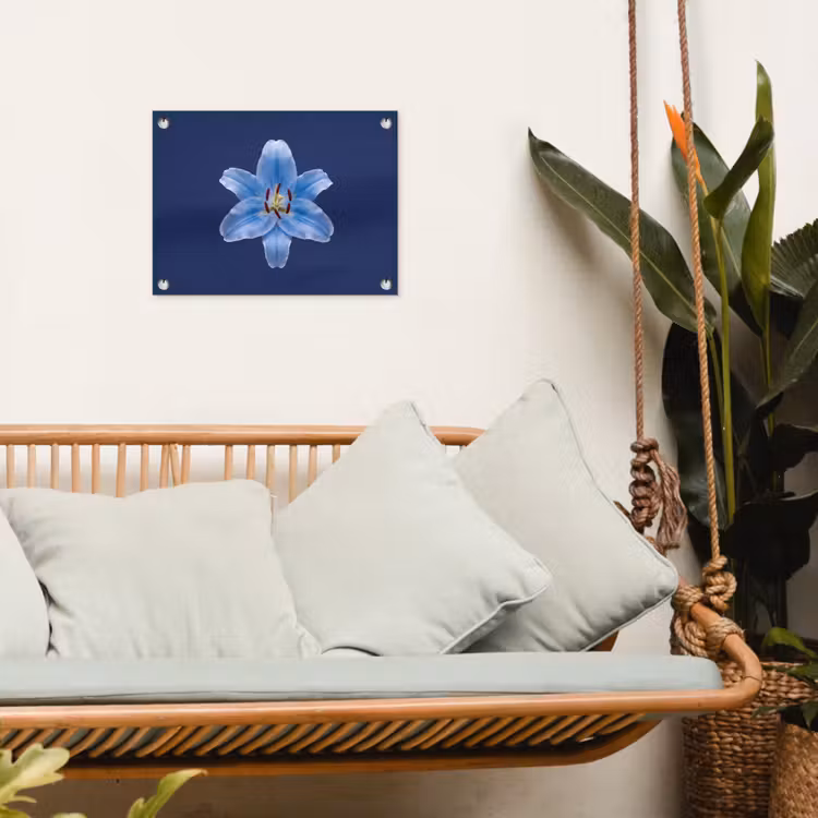 Tuinposter - Blauwe lelie - Bloemen — 5