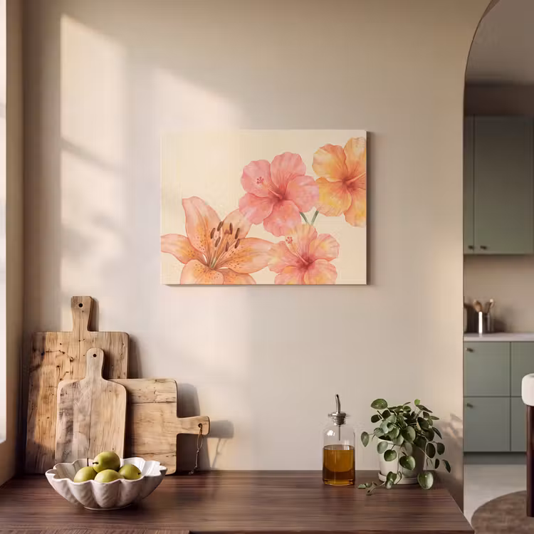 Akoestisch schilderij - Bloemen - Aquarel - Natuur — 3