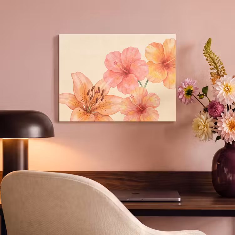 Akoestisch schilderij - Bloemen - Aquarel - Natuur — 4