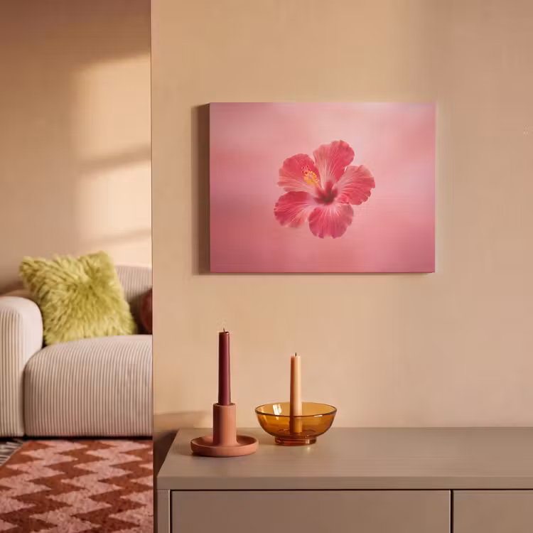 Akoestisch schilderij - Rode bloem - Natuur — 2