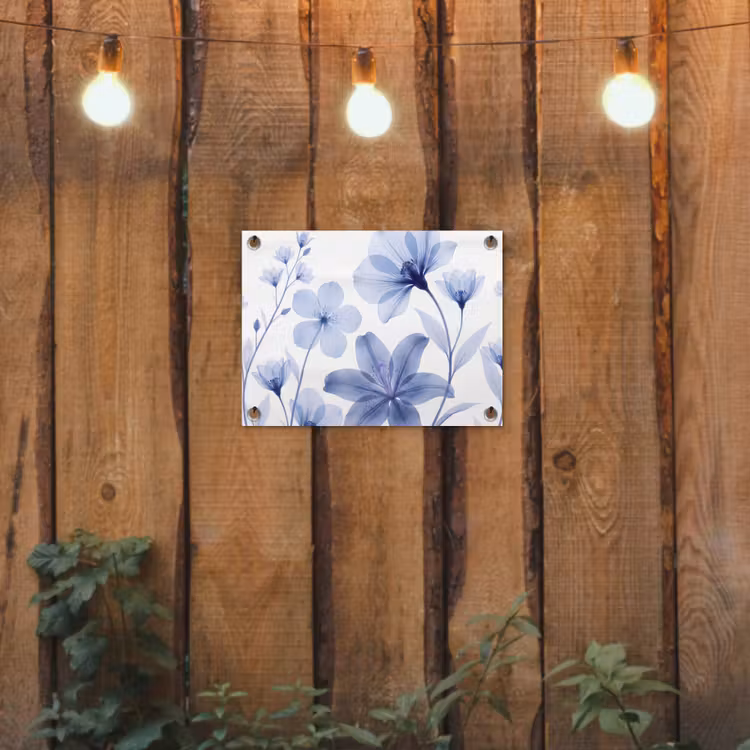 Tuinposter - Blauwe bloemen - Natuur — 2