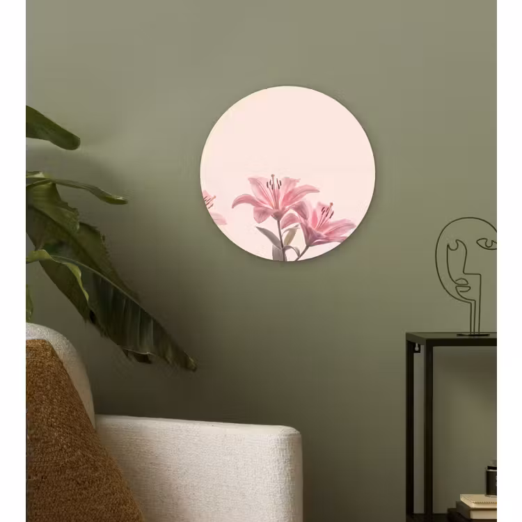 Muurcirkel glas - Bloemen - Delicaat - Flora — 3