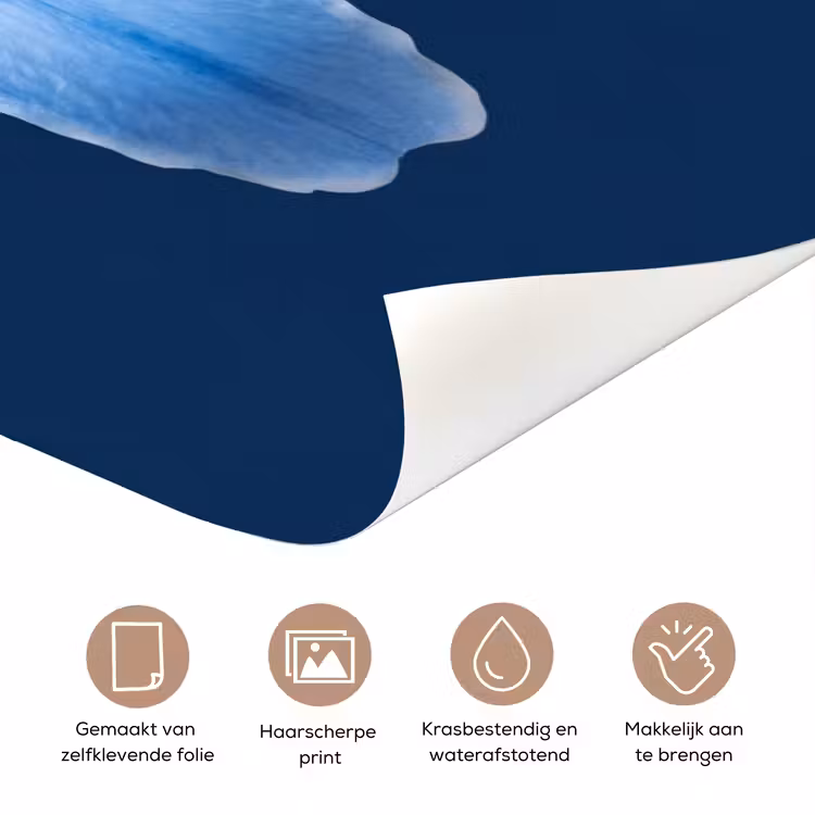 Deursticker - Blauwe lelie - Bloemen — 3