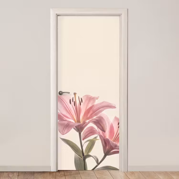 Deursticker - Bloemen - Delicaat - Flora — 1