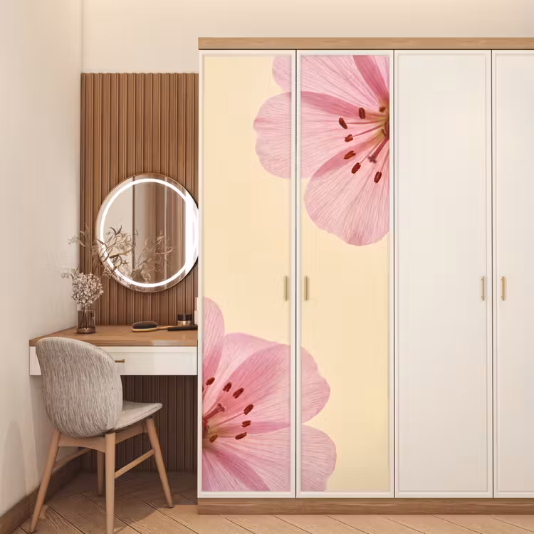 Deursticker - Bloemen - Flora - Pastel — 5