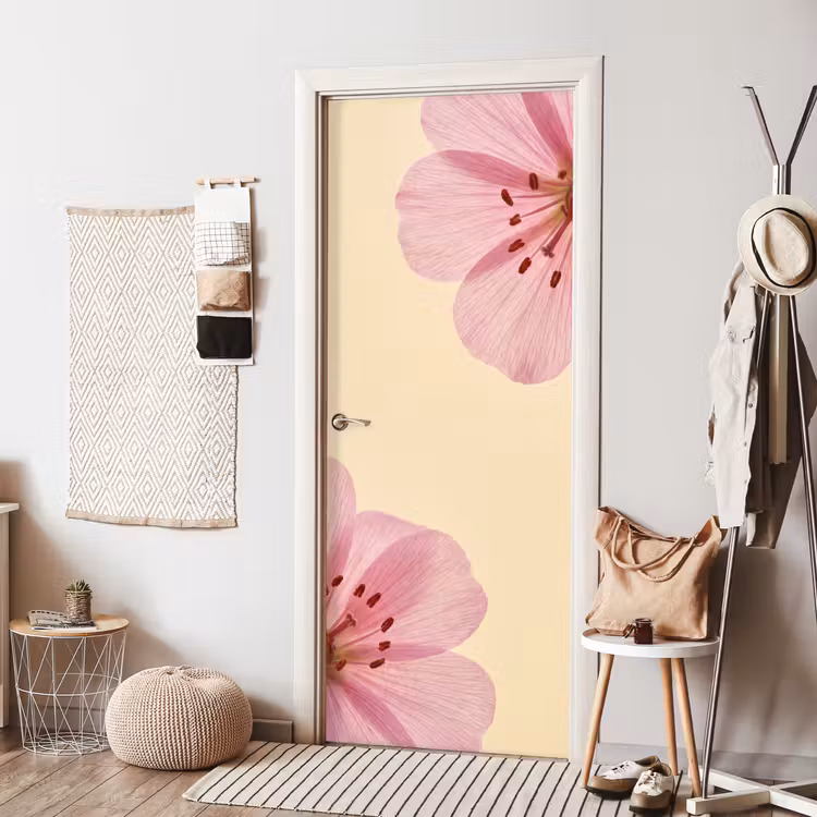 Deursticker - Bloemen - Flora - Pastel — 8