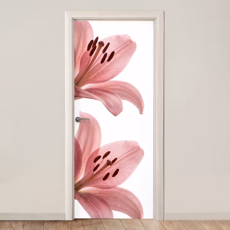 Deursticker - Bloemen - Zacht - Modern — 1