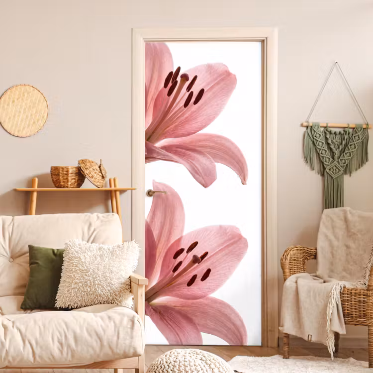 Deursticker - Bloemen - Zacht - Modern — 4