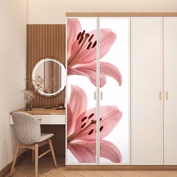 Deursticker - Bloemen - Zacht - Modern — 5