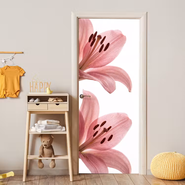 Deursticker - Bloemen - Zacht - Modern — 6