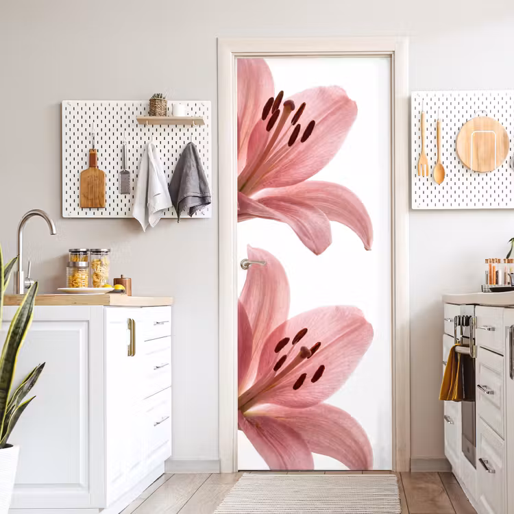 Deursticker - Bloemen - Zacht - Modern — 7