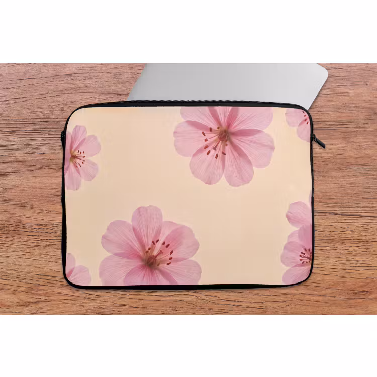 Laptophoes Bloemen - Flora - Pastel — 2