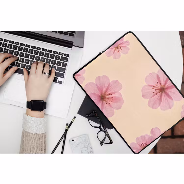 Laptophoes Bloemen - Flora - Pastel — 3
