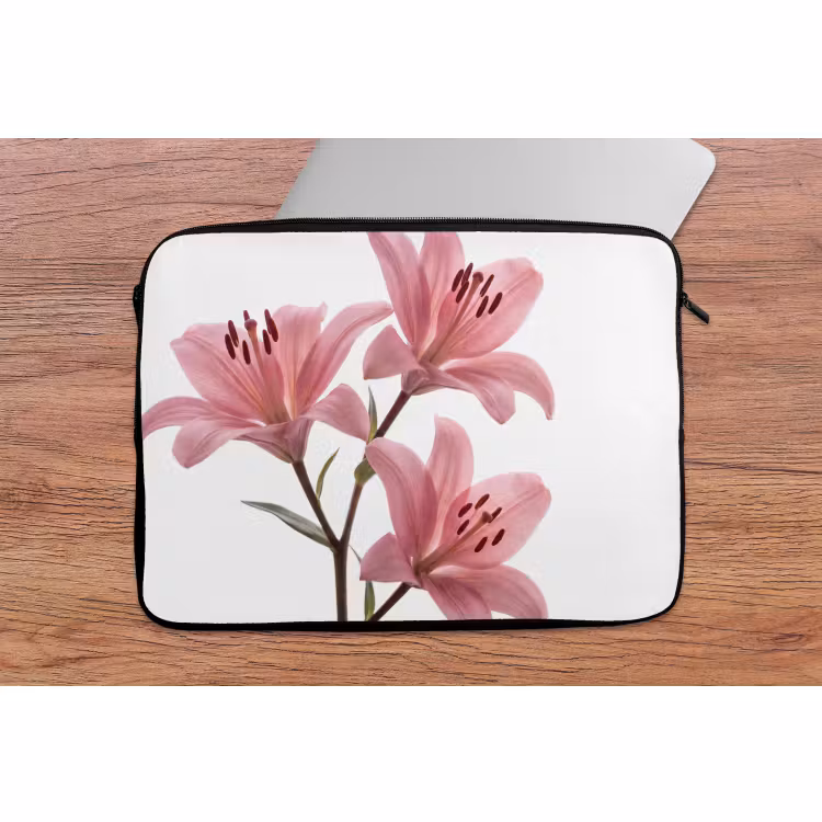 Laptophoes Bloemen - Zacht - Modern — 2