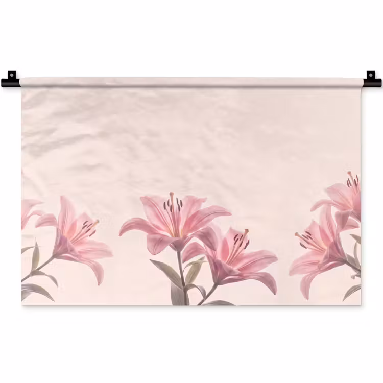 Wandkleed - Bloemen - Delicaat - Flora — 1