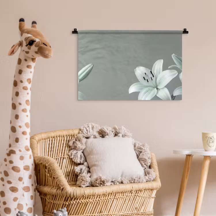 Wandkleed - Bloemen - Natuur - Groen — 5