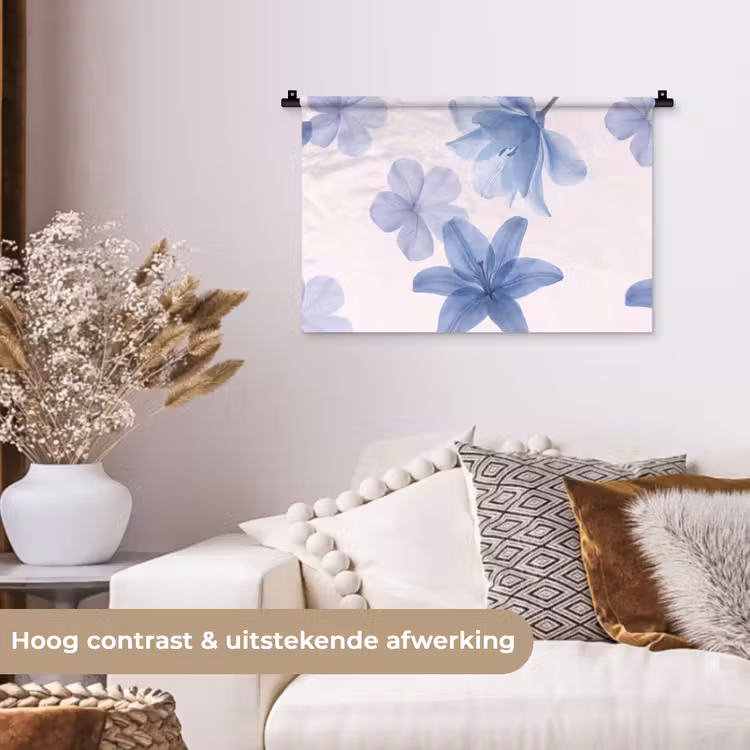 Wandkleed - Bloemen - Transparant - Modern — 4