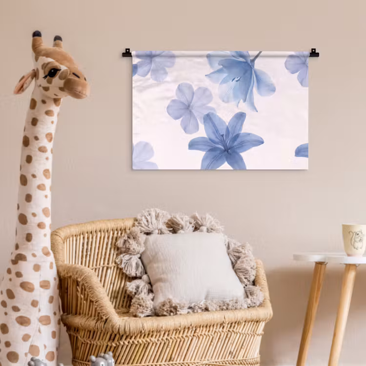 Wandkleed - Bloemen - Transparant - Modern — 5