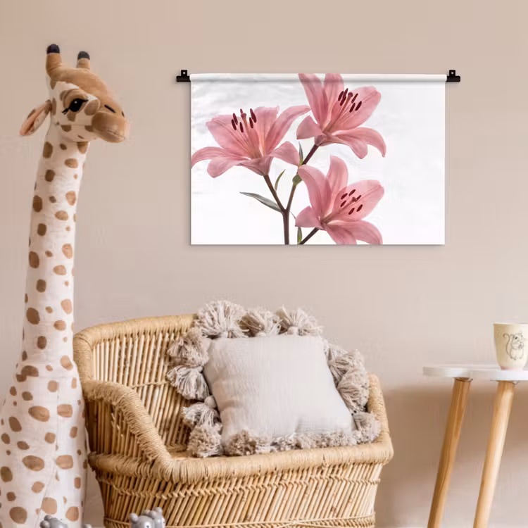Wandkleed - Bloemen - Zacht - Modern — 5