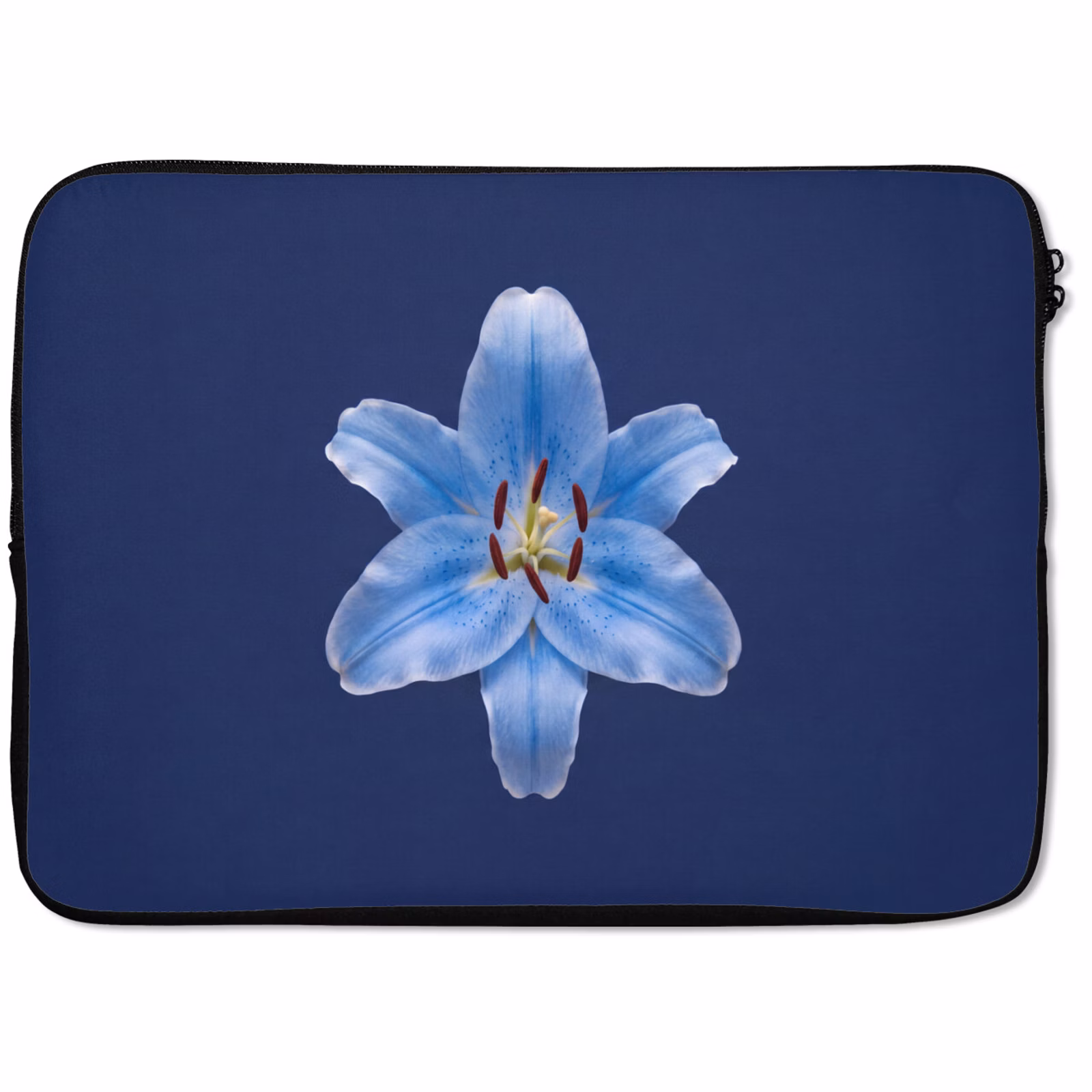 Laptophoes Blauwe lelie - Bloemen — 1