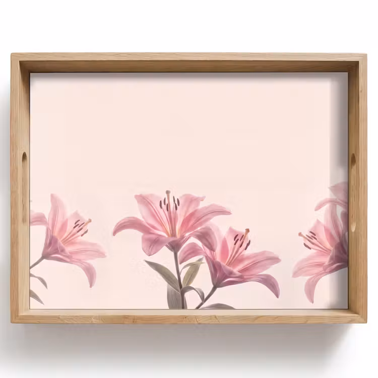 Dienblad - Bloemen - Delicaat - Flora — 1