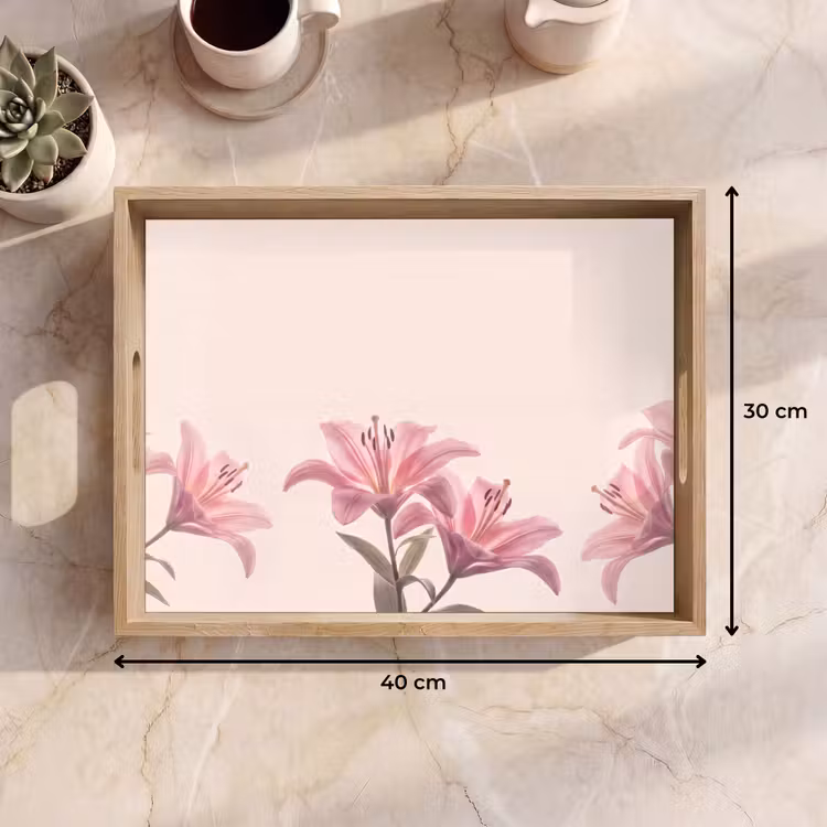Dienblad - Bloemen - Delicaat - Flora — 9