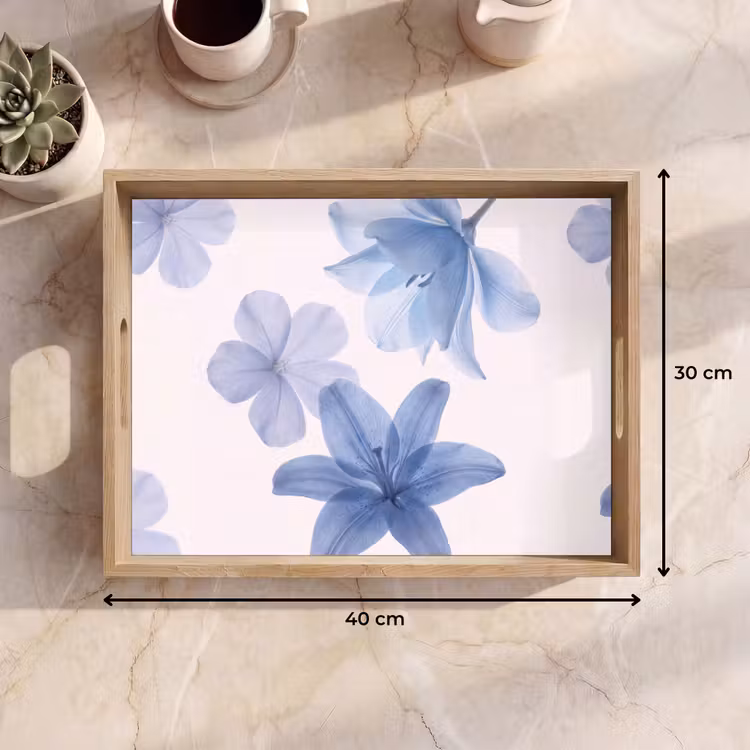 Dienblad - Bloemen - Transparant - Modern — 9