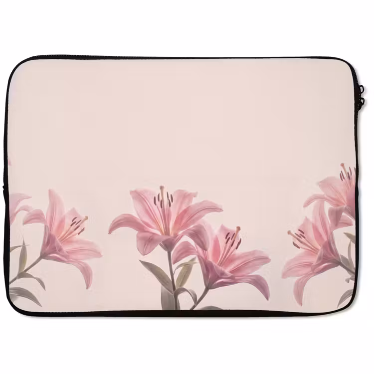 Laptophoes Bloemen - Delicaat - Flora — 1