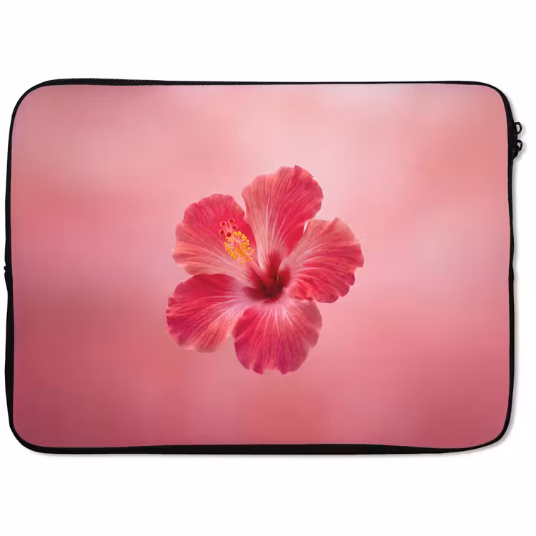 Laptophoes Rode bloem - Natuur — 1