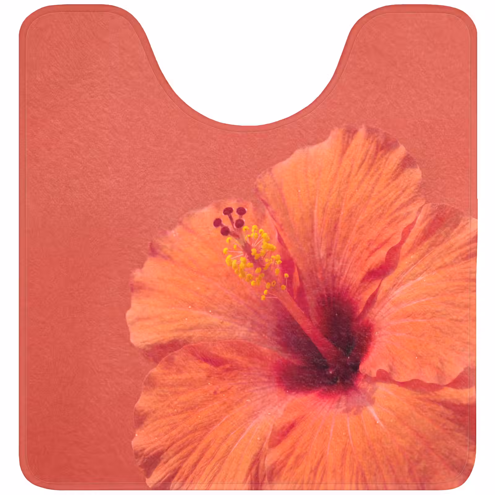 WC Mat - Bloemen - Oranje - Natuur — 1