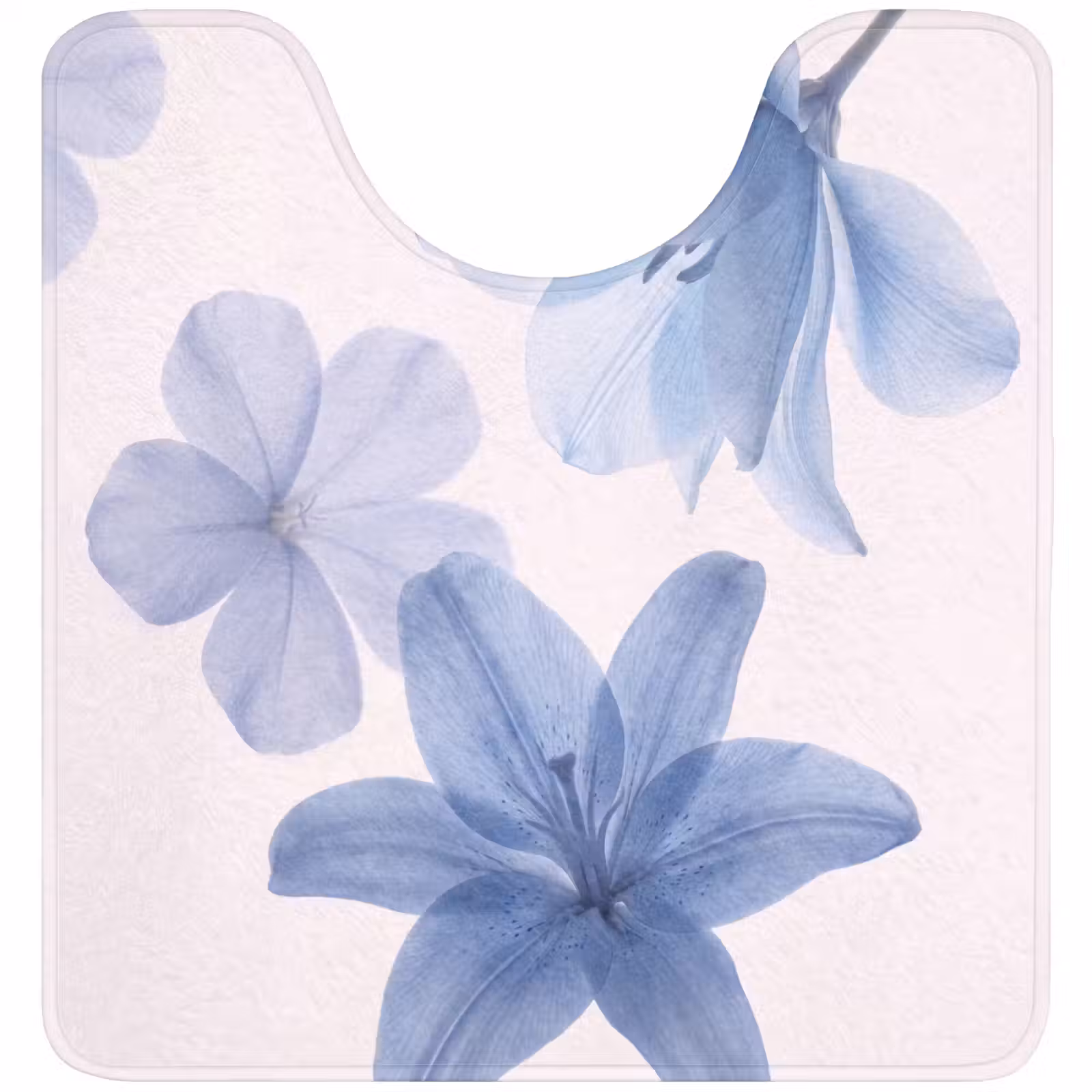 WC Mat - Bloemen - Transparant - Modern — 1
