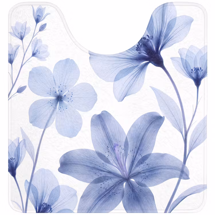 WC Mat - Blauwe bloemen - Natuur — 1