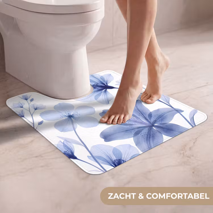 WC Mat - Blauwe bloemen - Natuur — 5