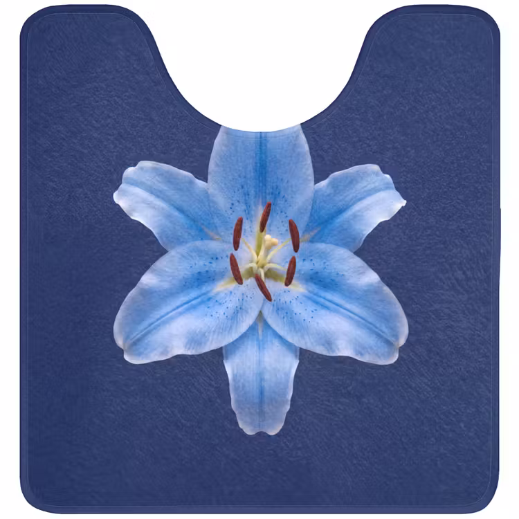 WC Mat - Blauwe lelie - Bloemen — 1