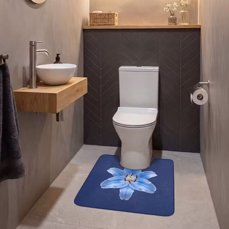 WC Mat - Blauwe lelie - Bloemen — 2