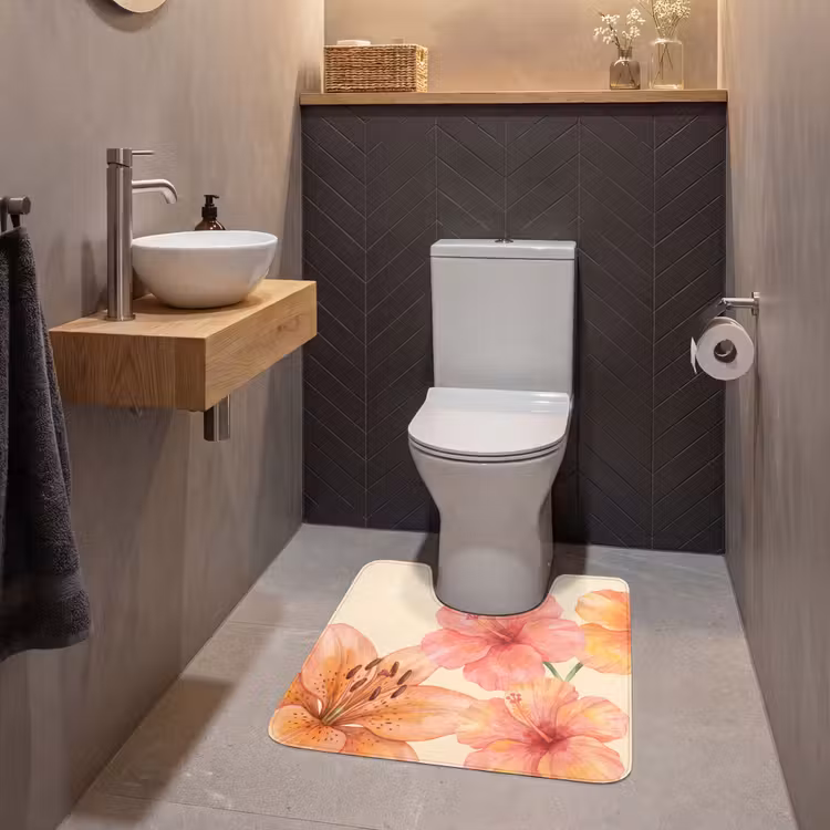 WC Mat - Bloemen - Aquarel - Natuur — 2