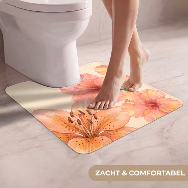 WC Mat - Bloemen - Aquarel - Natuur — 5