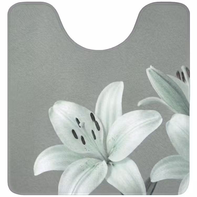 WC Mat - Bloemen - Natuur - Groen — 1