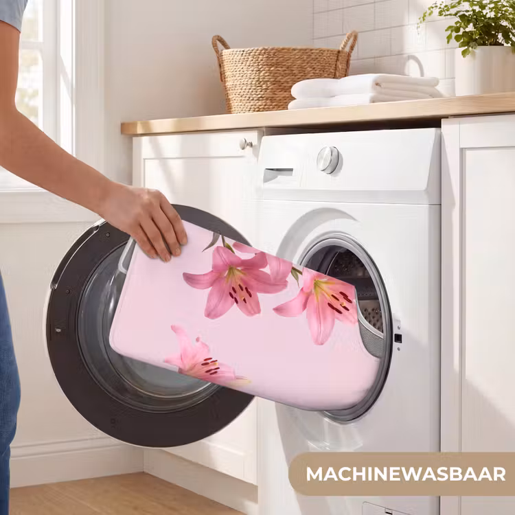 WC Mat - Bloemen - Zacht - Roze — 6