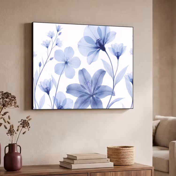 Art frame - Blauwe bloemen - Natuur — 7