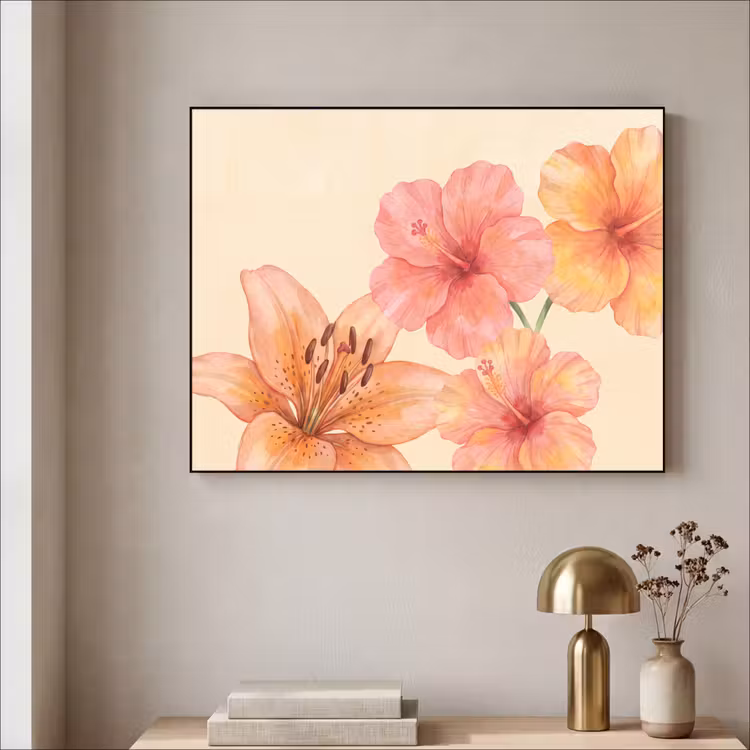 Art frame - Bloemen - Aquarel - Natuur — 5