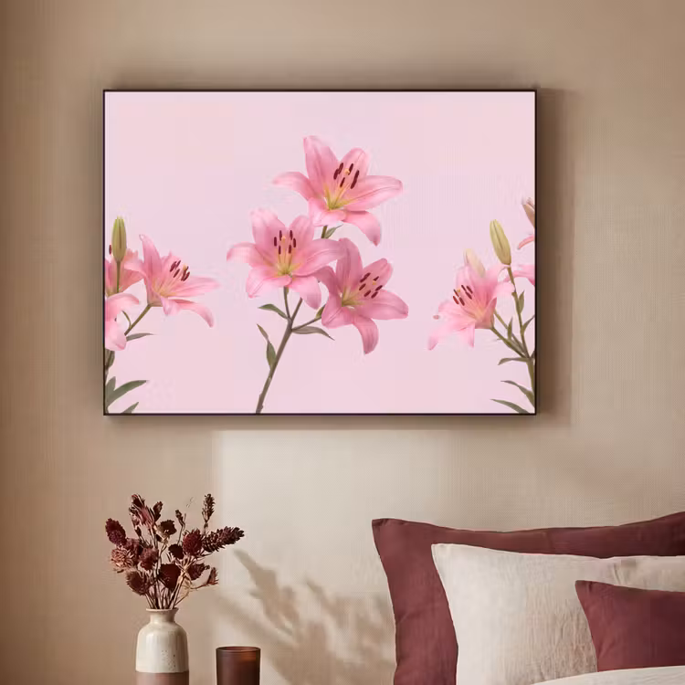 Art frame - Bloemen - Zacht - Roze — 3