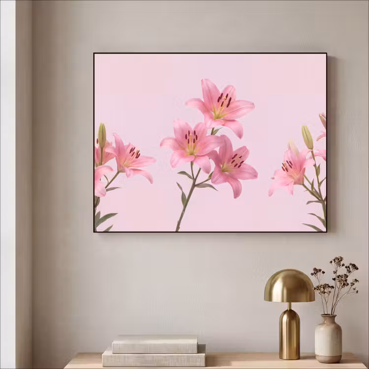 Art frame - Bloemen - Zacht - Roze — 5